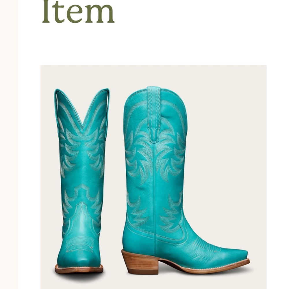 Tecovas - The Annie - Lagoon (Turquoise) - Size 9